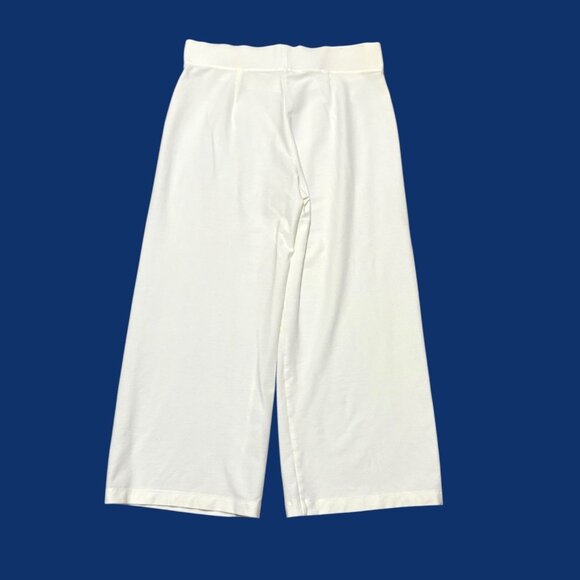 Eileen Fisher Stretch Crepe Crop Pant Petite Small Ecru Business Casual Summer - Picture 5 of 6